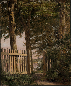 The Garden Gate of the Artist's Home at Blegdammen by Christen Købke