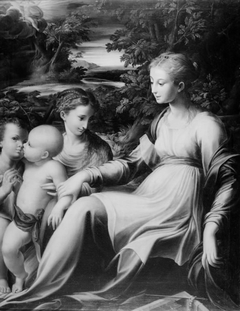 The Holy Family by Girolamo Mazzola Bedoli