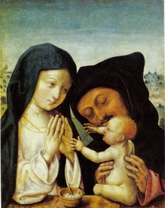 The Holy Family by Master of the Saint Bartholomew Altarpiece