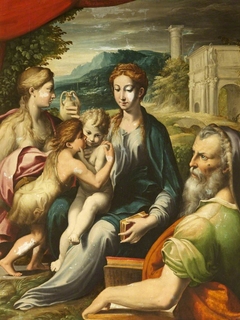 The Madonna and Child with Infant Saint John the Baptist, Mary Magdalen and Saint Zacharias (Madonna di San Zaccaria) (after Parmigianino) by after Parmigianino