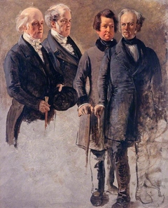 The Marquess of Breadalbane with Lord Cockburn, the Marquess of Dalhousie and Lord Rutherfurd