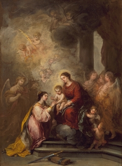 The Mystic Marriage of Saint Catherine by Bartolomé Esteban Murillo