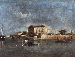 The Rio dei Mendicanti in Venice by Francesco Guardi
