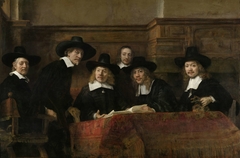 The Sampling Officials of the Amsterdam Drapers’ Guild, known as ‘The Syndics’ by Rembrandt
