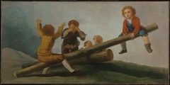 The Seesaw by Francisco de Goya