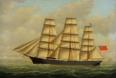 The ship 'Magna Charta' in full sail by William Howard Yorke