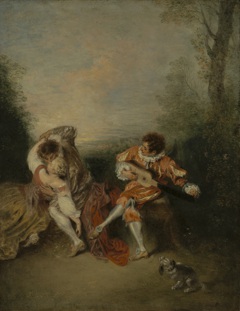 The Surprise by Jean-Antoine Watteau