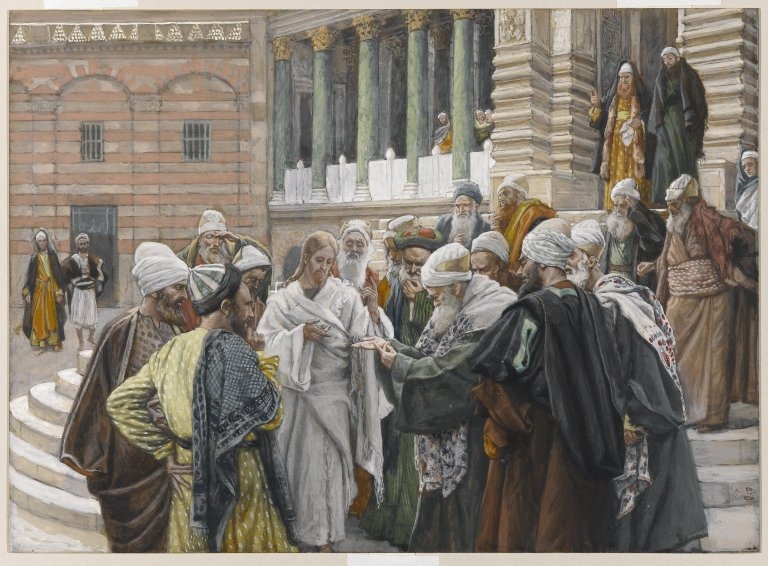 "The Tribute Money" James Tissot - Artwork on USEUM