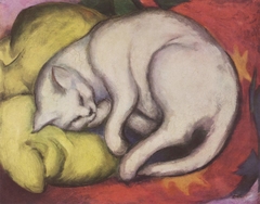 The White Cat by Franz Marc