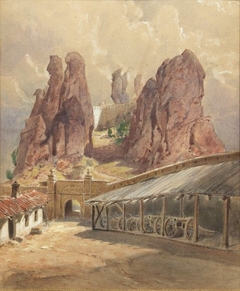 The yard of the Belogradchik Fortress by Felix Philipp Kanitz