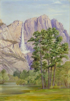 The Yosemite Waterfall, California by Marianne North