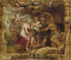 Thetis Receiving the Arms of Achilles from Vulcanus by Peter Paul Rubens