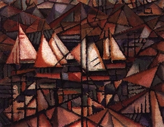 Unknown title (Boats) by Amadeo de Souza Cardoso
