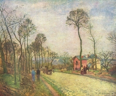 La route de Louveciennes by Camille Pissarro
