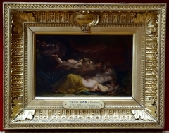 Vénus et l'Amour endormis, caressés et réveillés par les Zéphyrs by Pierre-Paul Prud'hon