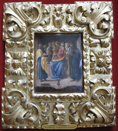 Vierge entre six anges et deux saints