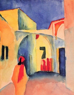 View into a lane by August Macke