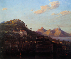 View of Gamboa, in Rio de Janeiro by Louis Buvelot