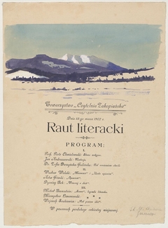 View of Tatras by Stanisław Ignacy Witkiewicz
