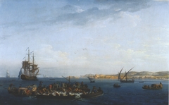 View of the Bay of Bandol: Tuna Fishing
