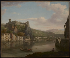 View of the Sane and the Chteau Pierre-Scize (Lyon, France) by William Marlow