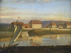 View over the Elbe and the Barracks