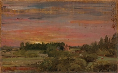 View toward the Rectory, East Bergholt by John Constable