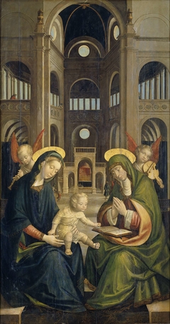 Virgin and Child with Saint Anne (Anna Selbdritt) by Defendente Ferrari
