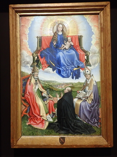 Virgin in Glory surrounded by St. Peter and St. Augustine by Robert Campin