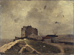 Vue de Montmartre, aux environs du moulin de la Galette by René Billotte