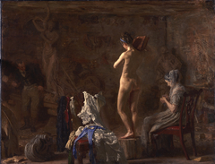 William Rush Carving His Allegorical Figure of the Schuylkill River by Thomas Eakins
