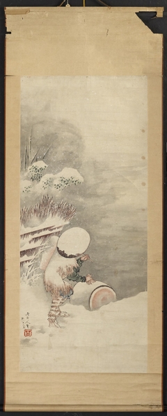 Winter Scene by Katsushika Hokusai