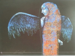Woman with wings by Mazher Nizar