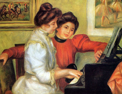 Yvonne and Christine Lerolle at the Piano by Auguste Renoir
