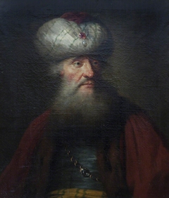 A Bearded Man in Oriental Costume (in the manner of Rembrandt) by Anonymous