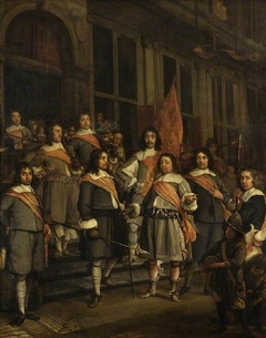A Company of the Hague Arquebusiers by Martinus Lengele