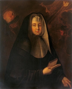 A Female Saint in Nun's Vestments by Attributed to French School