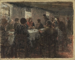 Abendmahl (Skizze) by Fritz von Uhde