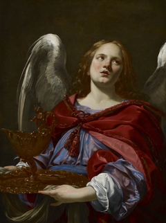 Angels with Attributes of the Passion: Angel Holding the Vessel and Towel for washing the hands of Pontius Pilate