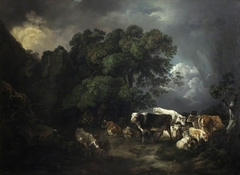 Animals sheltering in a Storm by Anne Margaret Coke
