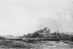 Ansicht von Schloss Pommersfelden by Eduard Schleich the Elder