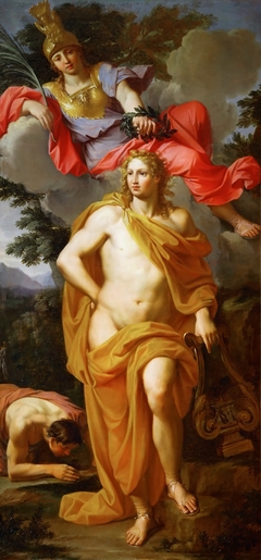 Apollo Crowned by Minerva by Noël Coypel