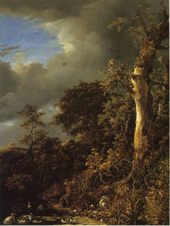 Blasted Oak near a Pond by Jacob van Ruisdael