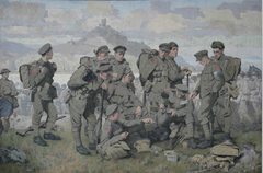 Canadians Arriving on the Rhine by Inglis Sheldon-Williams