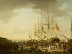 Cavalry embarking at Blackwall, 1793 by William Anderson