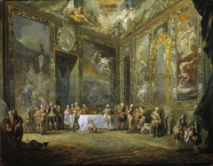 Charles III dining before the Court