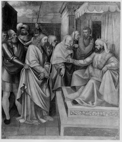 Christ before Caiaphas by Paolo da Caylina il Giovane