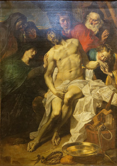 Christ down from the Cross by Pieter van Mol