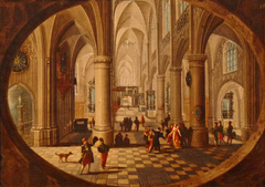 Church interior, by day by Pieter Neefs II