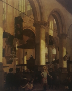 Church Service in Delft by Emanuel de Witte